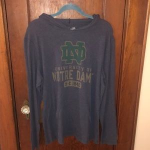 Distressed Notre Dame Hoodie